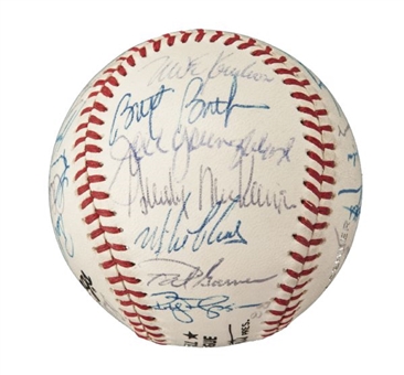 1988 San Francisco Giants Team Signed Baseball With 29 Signatures
